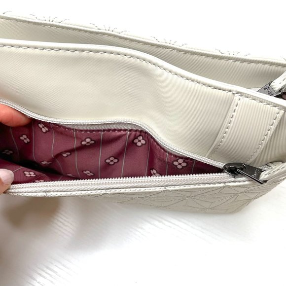 Lug Flyer Bag Ivory Cream Small Crossbody Quilted Convertible Belt Bag New - Picture 9 of 12